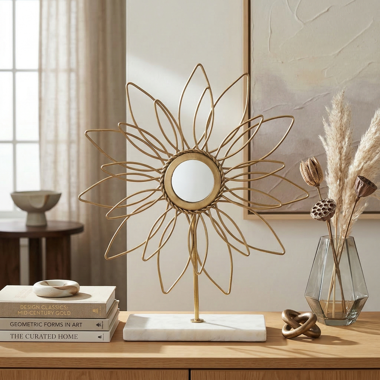 Sunpetal Mirror Sculpture