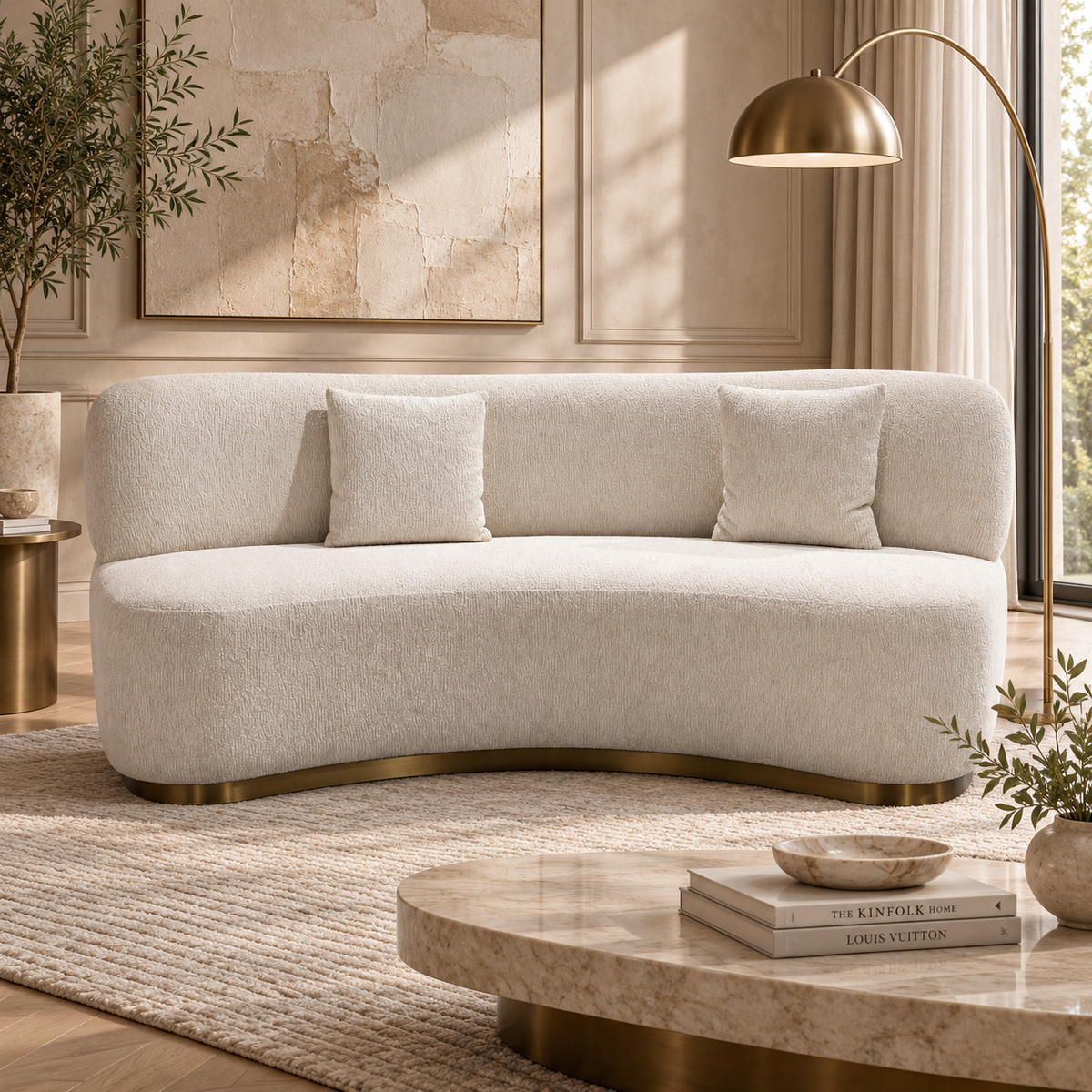 Ophelia Curved Designer Sofa
