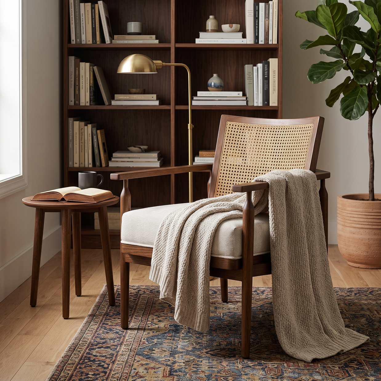 Kyoto Cane Lounge Chair