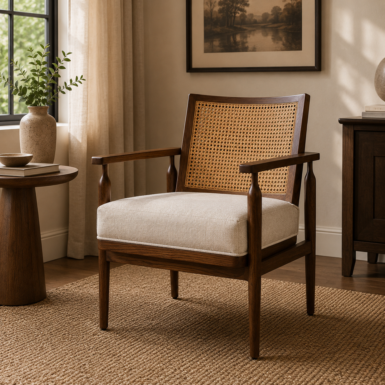 Kyoto Cane Lounge Chair