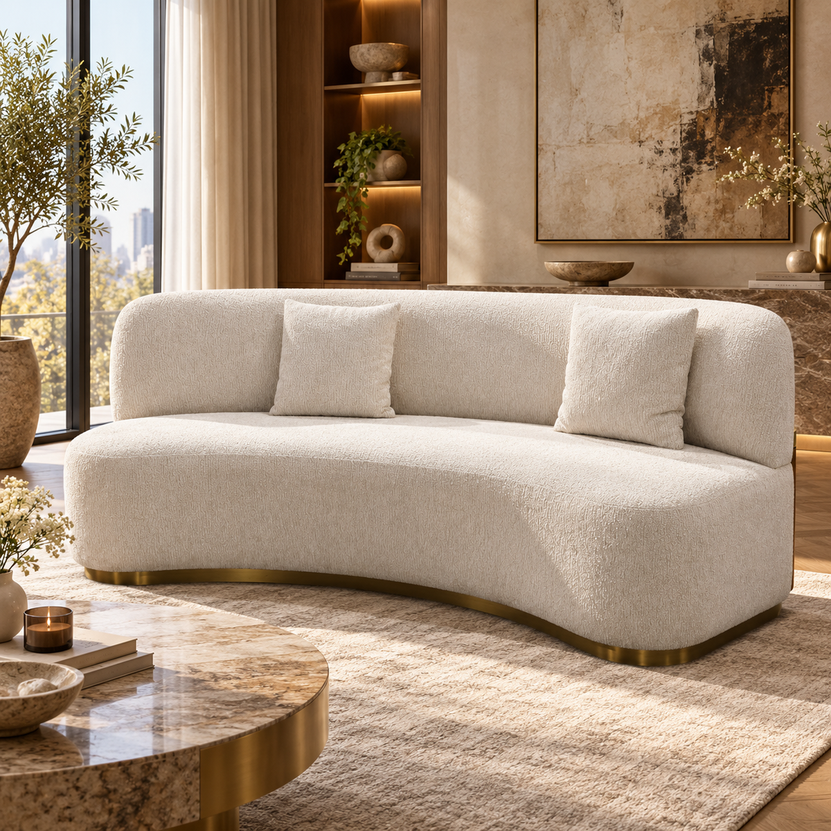 Ophelia Curved Designer Sofa