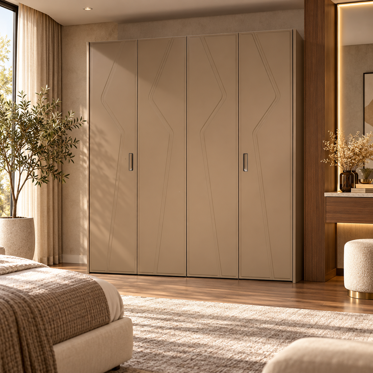 Valenza Luxe Four-Door Wardrobe
