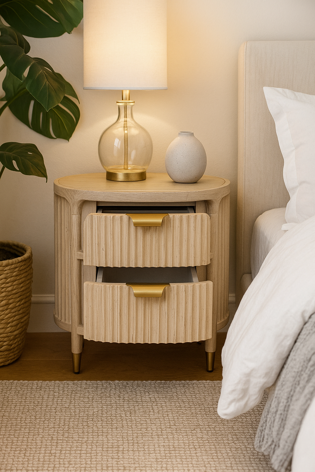 Imperial Ribbed Bedside