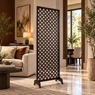Aarzoo Jali Partition – Dark Walnut