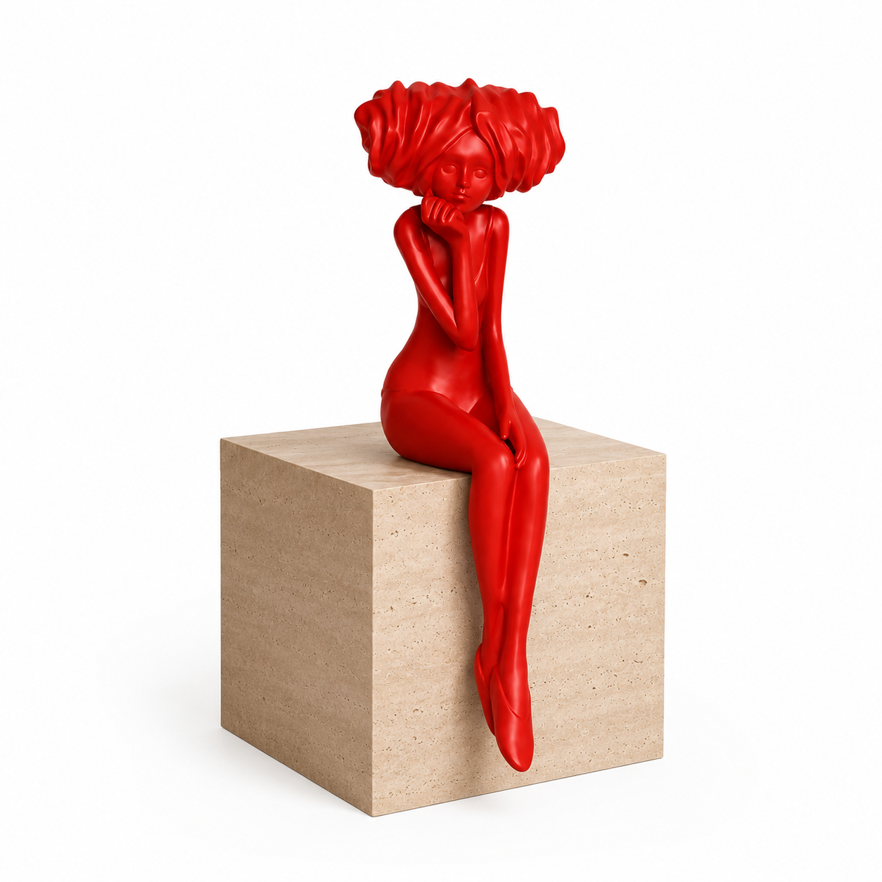 Scarlet Muse Contemporary Art Sculpture
