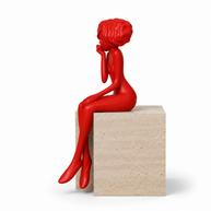 Scarlet Muse Contemporary Art Sculpture