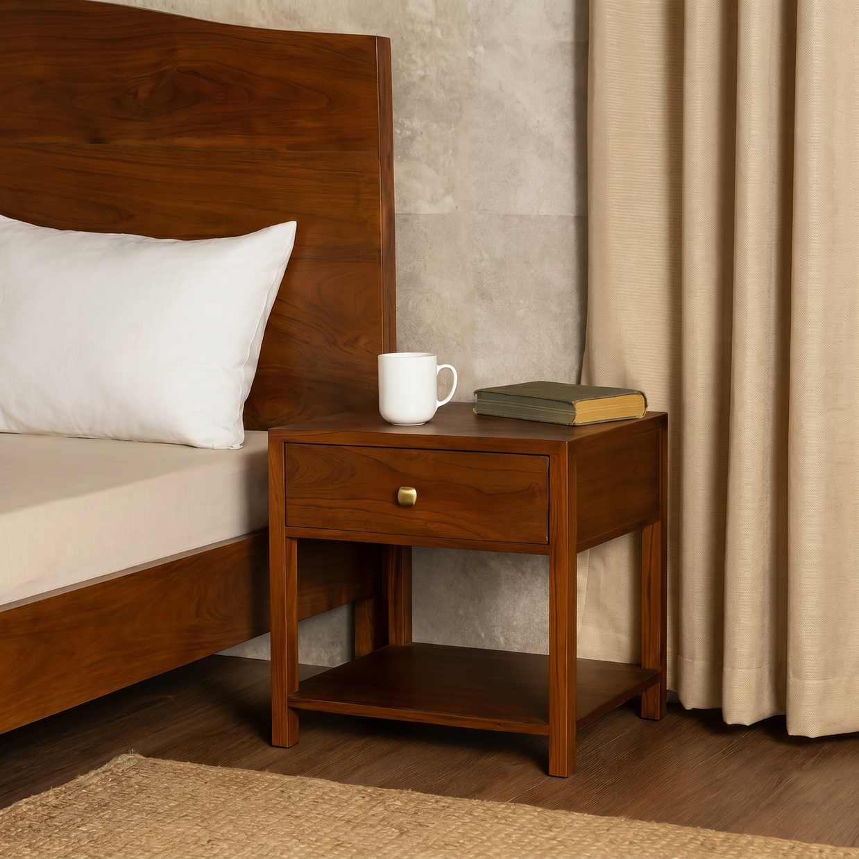 Tharwood Storage Bedside Unit
