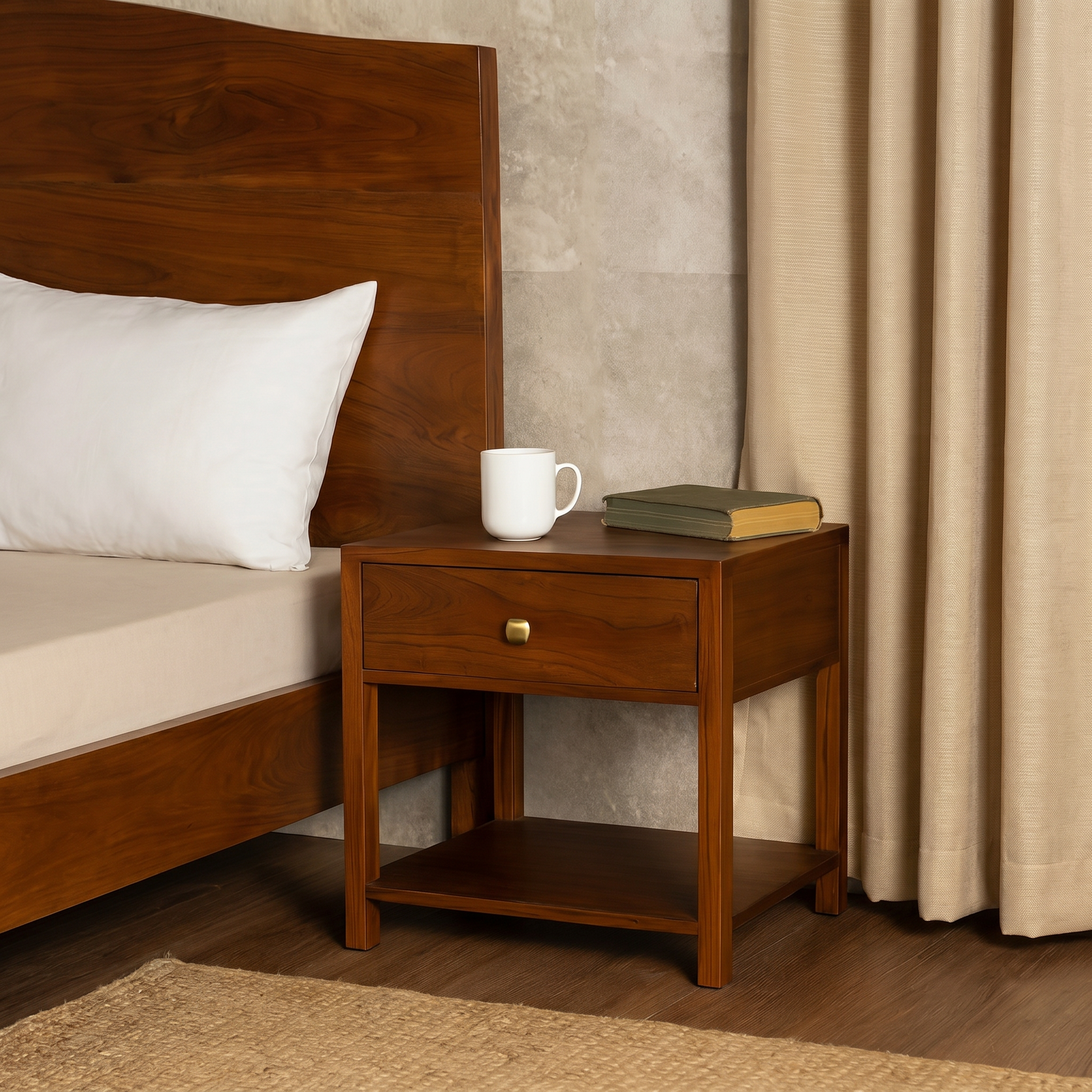 Tharwood Storage Bedside Unit